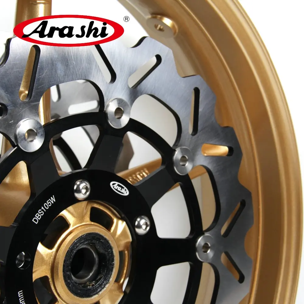 Arashi 1 Set For TRIUMPH Daytona 675 R 2011-2012 Front Rear Wheel Rim Brake Disc Gold 675R |