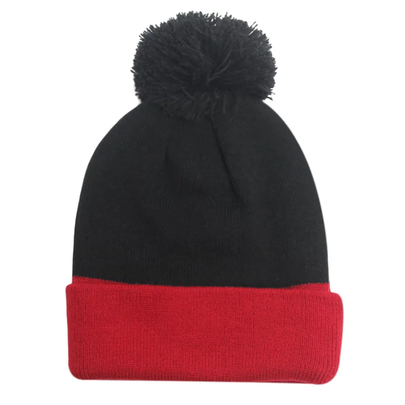 Новинка 2016 женская зимняя шапка теплая флисовая меховая с помпоном