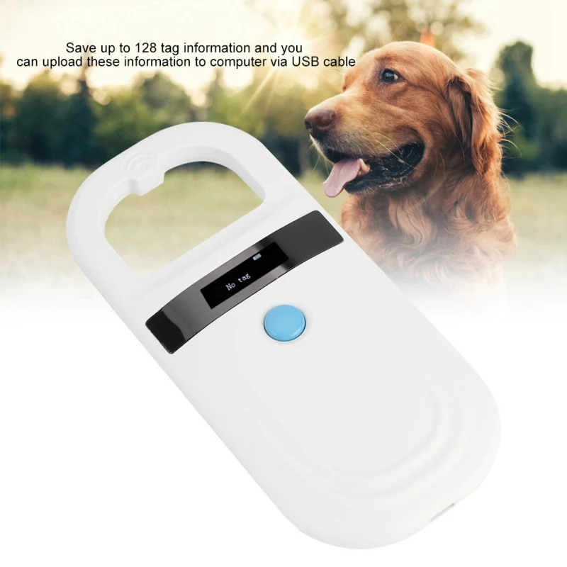 Eletrônicos para Animais de Estimação Fdx-b 134.2 Khz Tag Animal Leitor Handheld Pet Microchip Scanner Chips Trackers Iso11785 – 84 Em4305