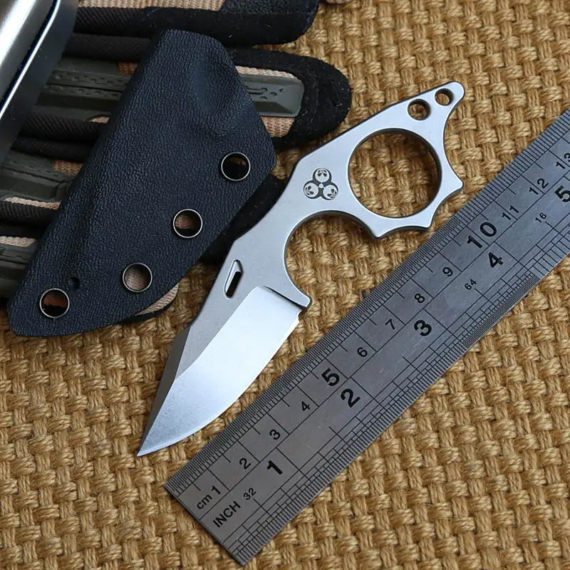 EDC Ножи N690 Сталь верховая езда Рыбалка маленький прямой нож Альпинизм обороны