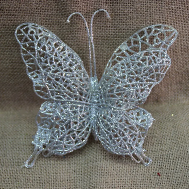 6 шт./компл. елочные украшения для дома бабочка Новогодние Свадебная вечеринка