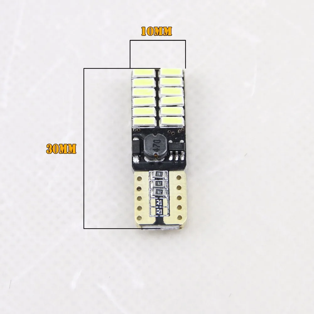 Canbus T10 W5W SMD 4014 24LED автомобильный клиновидный габаритный фонарь парковочный для Volvo