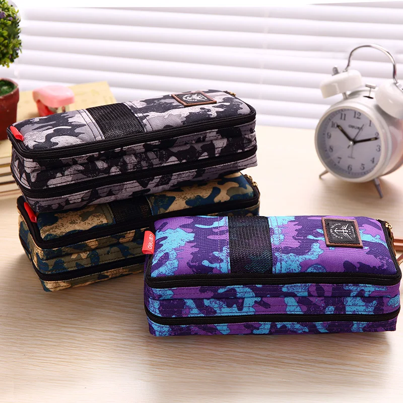 Лидер продаж большой тканевый чехол для школьных карандашей девочек и мальчиков