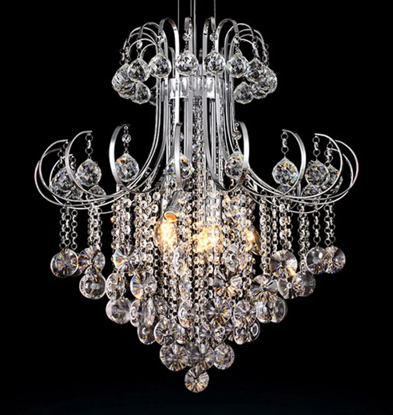 

modern led Crystal chandelier modern simple living room lights restaurant lights double staircase lamps crystal lighting