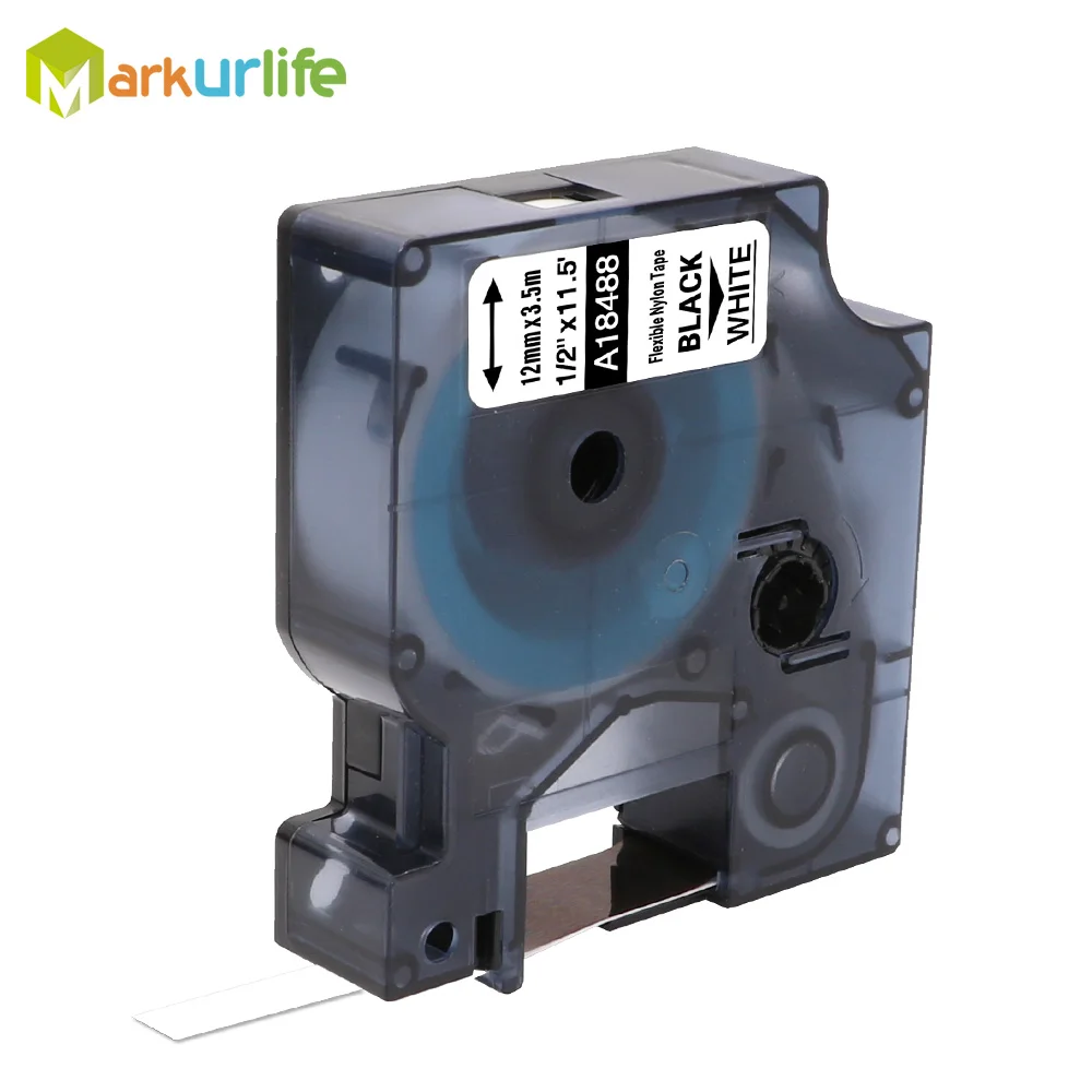 1 упаковка совместимая с DYMO 18488 18490 18489 18491 Rhino промышленная гибкая нейлоновая лента