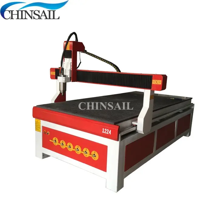 CHINSAIL недорогой 4 осевой фрезерный станок с ЧПУ 1224 3d Т образным пазом/вакуумный