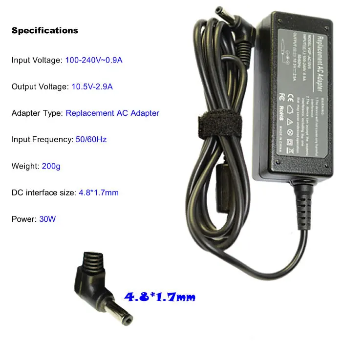 JIGU 10 5 V 2.9A 30W Замена для sony 4 8*1 7 мм Универсальное зарядное устройство переменного