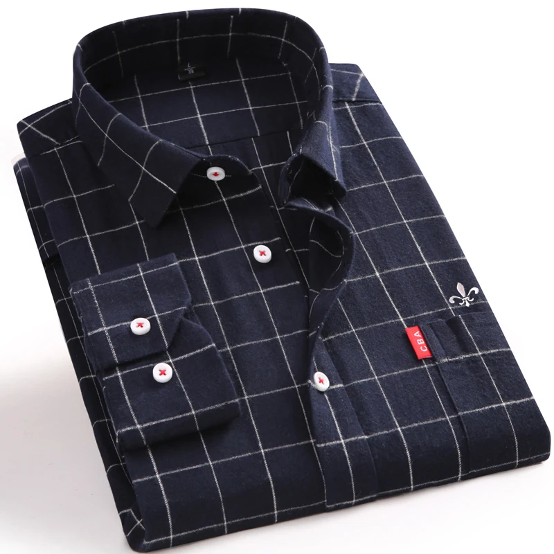 DUDALINA Camisa Xadrez Masculina Повседневная рубашка с длинными рукавами для мужчин, хлопок, приталенная Мужская одежда, рубашка