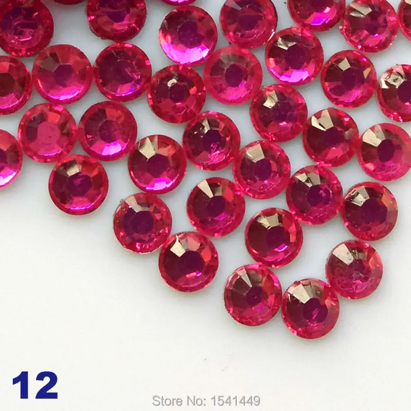 

1000pcs/bag DIY 14 facets ss6 2mm nail art resin crystal coloured glaze rhinestone, beauty cell phone jewelry shoes 09~12