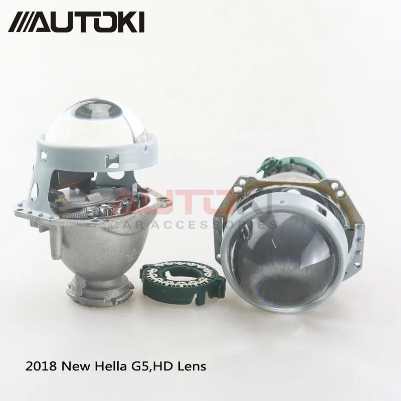 Обновленный биксеноновый прожектор AUTOKI 2018 Hella G5 HD линза с покрытием алюминиевая