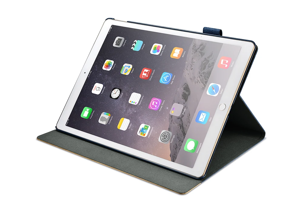 Прочный тканевый кожаный чехол для iPad Pro 12,9, ультра тонкий флип-чехол с функцией пробуждения сна, умный чехол для iPad Pro 12,9 дюйма