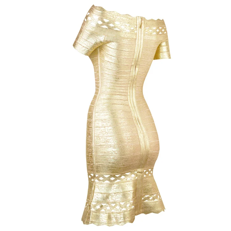 summer dress new arrival high quality women Slash neck bandage Above Knee Mini party Dress Wholesale B80 | Женская одежда