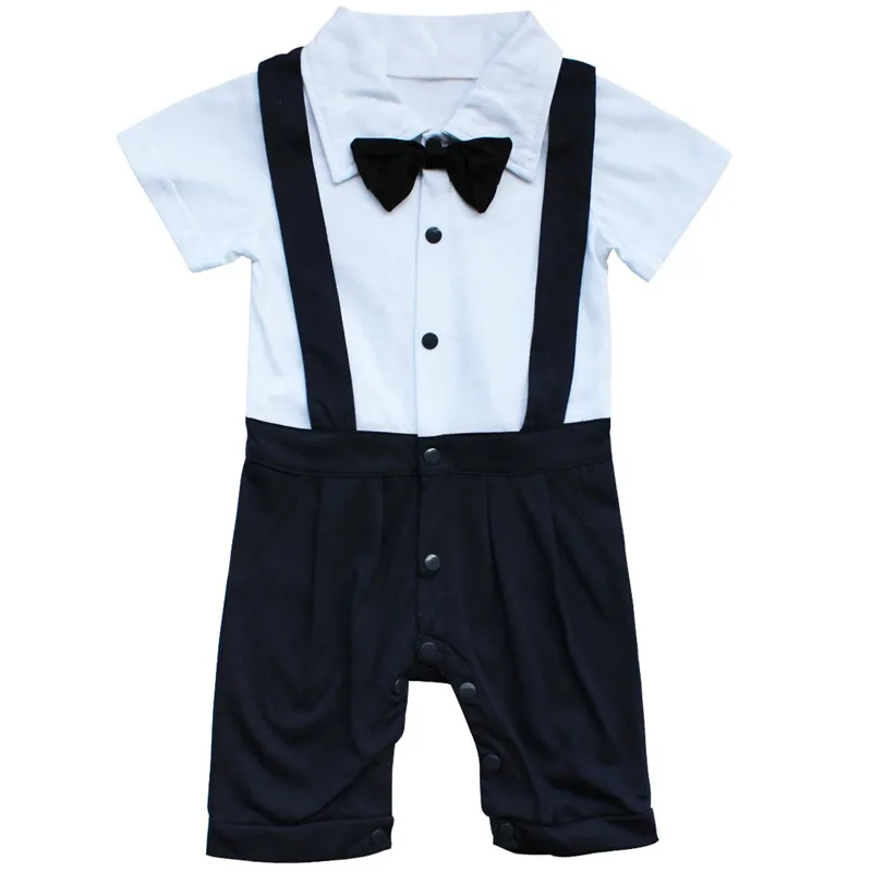 Для новорожденных детские комбинезоны летние Одежда для маленьких мальчиков