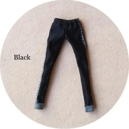 black pant Новая Одежда для кукол Blyth, спортивная шапка с длинными рукавами, свитер/штаны для Azone, Barbies, Kurhn, 1/6, 30 см, аксессуары для кукол - Цвет: black pant