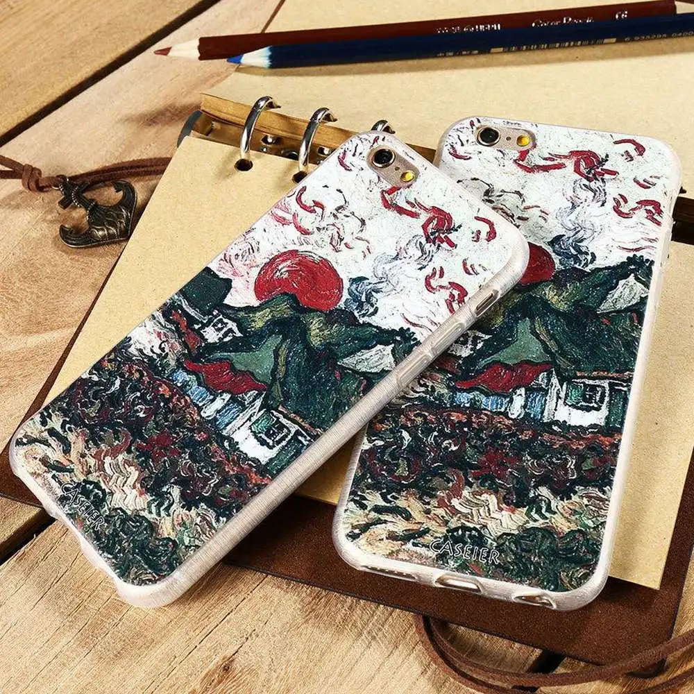 CASEIER 3D рельефный чехол для телефона с подсолнухом iPhone X Plus мягкие чехлы из ТПУ 5S 6 6s