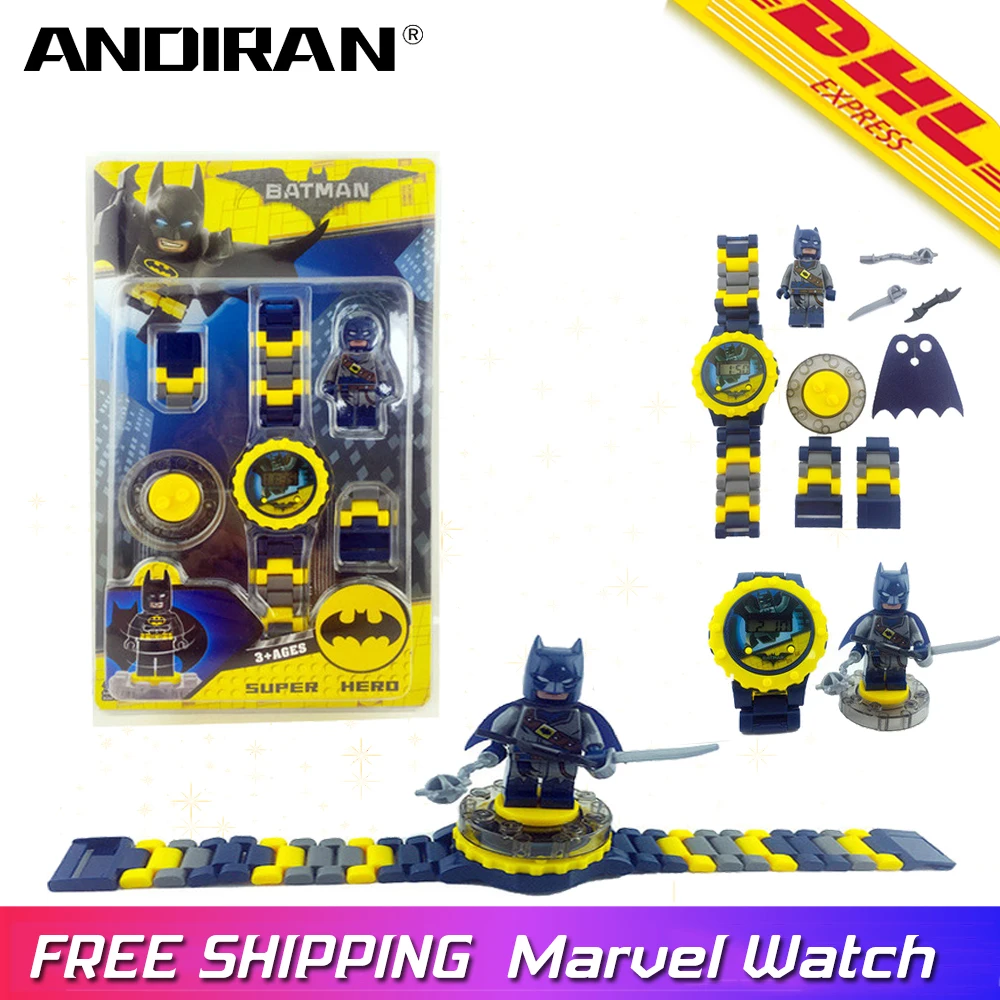 Совместим с LegoINGS Marvel Watch LegoINGLY Infinity War строительные блоки кирпичи детские часы