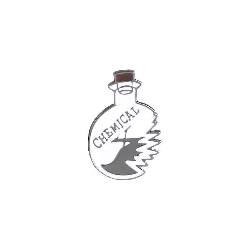Fashion Pink Phonograph Light Bulb Chemical Bottle Experimental Cup Enamel Pin Brooches Pins Jackets Collar Bag Backpack Brooch | Украшения
