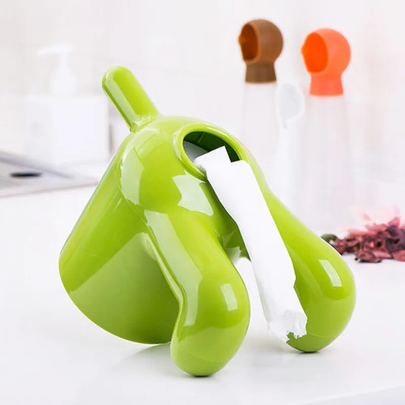 

Creative Plastic Toilet Paper Holder Bathroom Roll Holder Various Color Dog PP Roll Tissue Box
