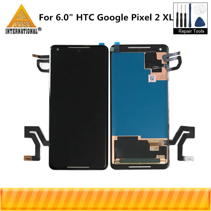 Axisinternational для htc 6," Google Pixel 2 XL 5,0" Google Pixel 2 ЖК-дисплей+ сенсорная панель дигитайзер в сборе