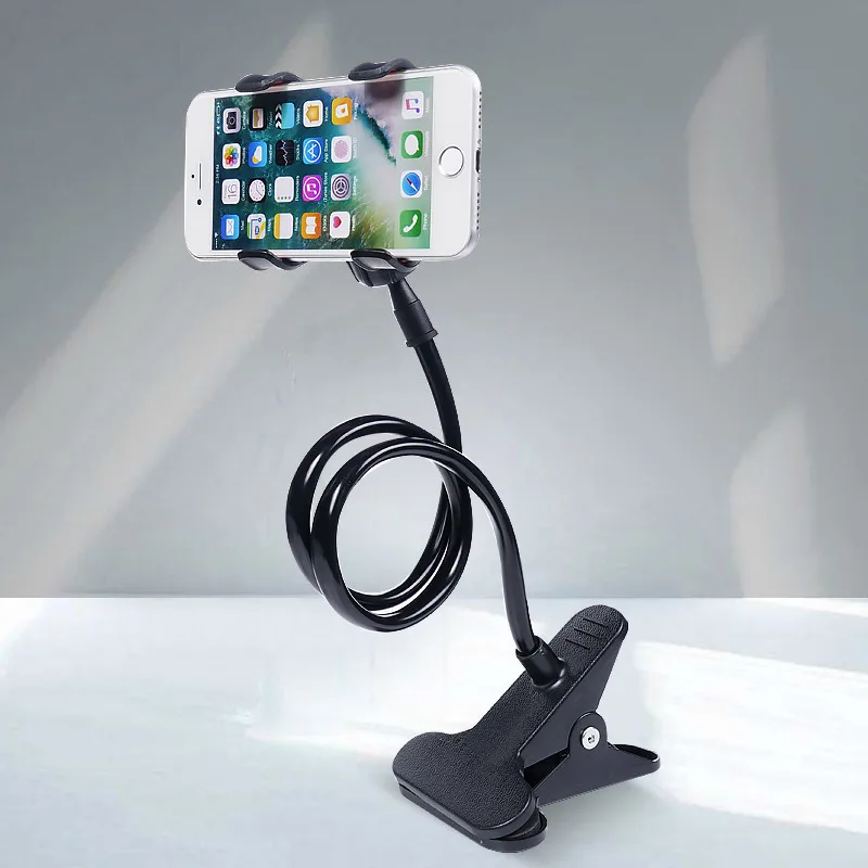 TURATA Universal 360 degree Rotating Flexible cellphone holderClamp Lazy Tablet Mount Bracket Long Arm Holder For iPhone 7 Plus | Мобильные