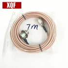 XQF розовый 7 м коаксиальный кабель UHFPL-259 для мужчин и женщин для YAESU для ICOM для KENWOOD мобильное радио иди и болтай Walkie Talkie антенна