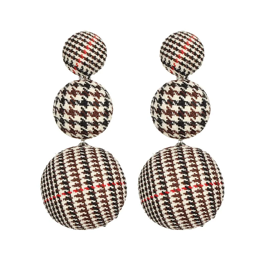 10 pairs/lot Ball Dangle Drop Earrings Women Accessories Long Earring Eardrop Statement Velvet Charm Tassel Jewelry Wholesale | Украшения и