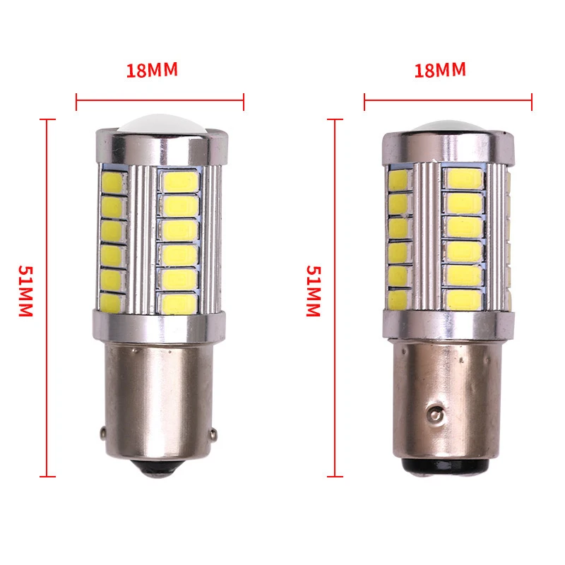 4X светодиодный стоп сигнал светильник s 1156 P21W BA15S 5630 5730 12V автоматический обратный