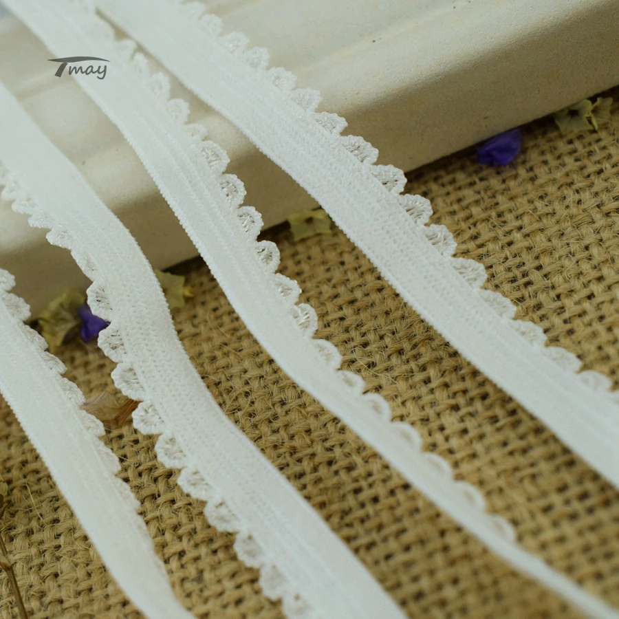 #349 блестящие эластичные ленты с зубчатыми краями для нижнего белья брюк