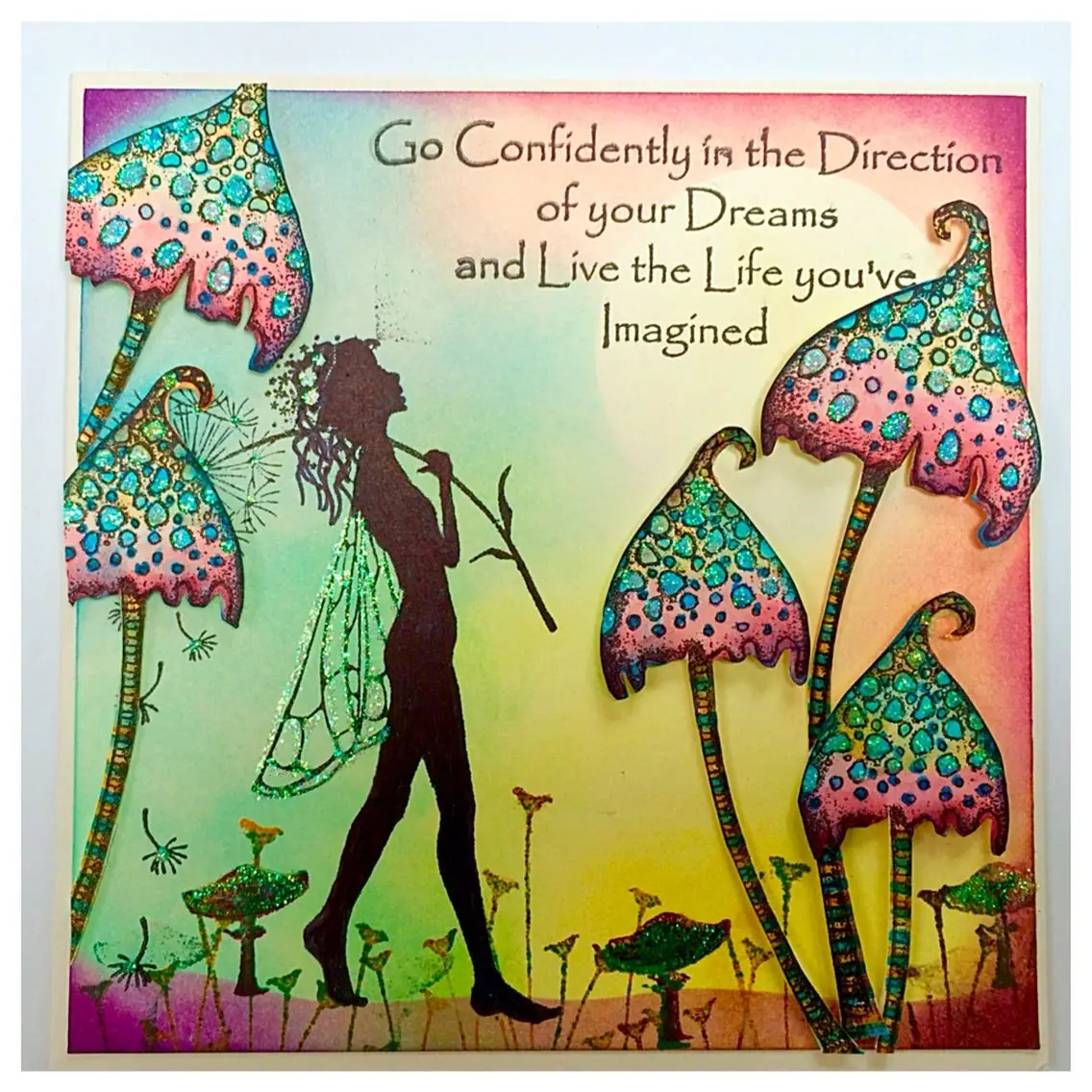 Феи шпатлевка toadstool прозрачный штамп для скрапбукинга силиконовый каучук сделай