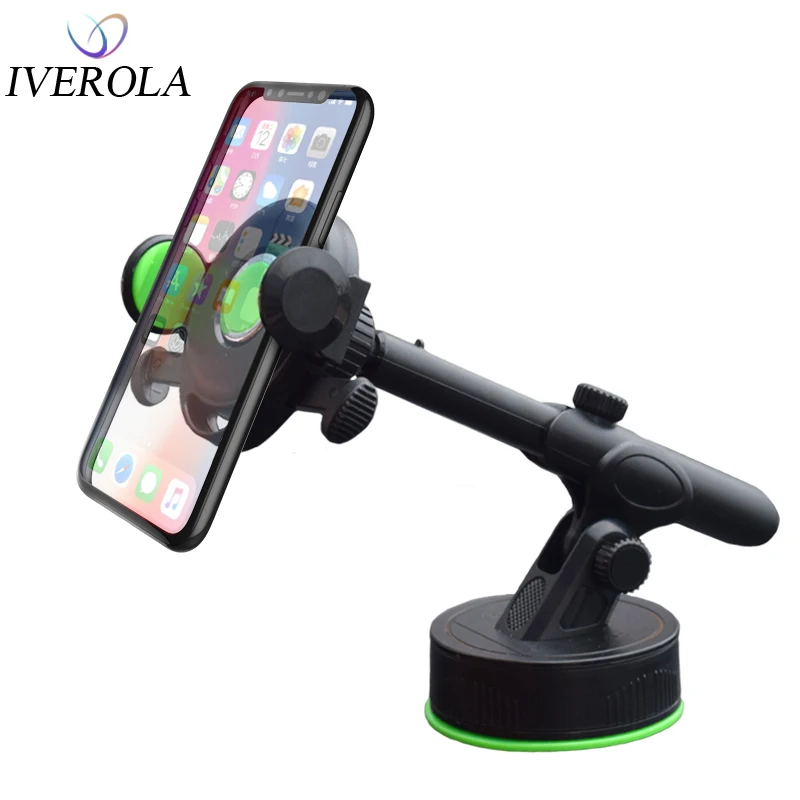 Univerola роскошный Автомобильный держатель для телефона для iPhone X XS 8 7 Plus, автомобильный держатель для телефона на лобовое стекло, подставка для приборной панели, автомобильный держатель для samsung S9