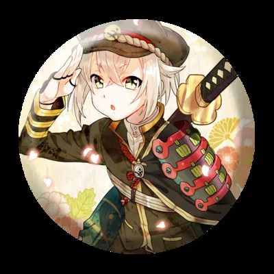 ZXFJXR 58 мм Touken Ranbu Online Mikazuki Kogitsunemaru Yamatonokami очень забавная брошь-значок Yasusada на