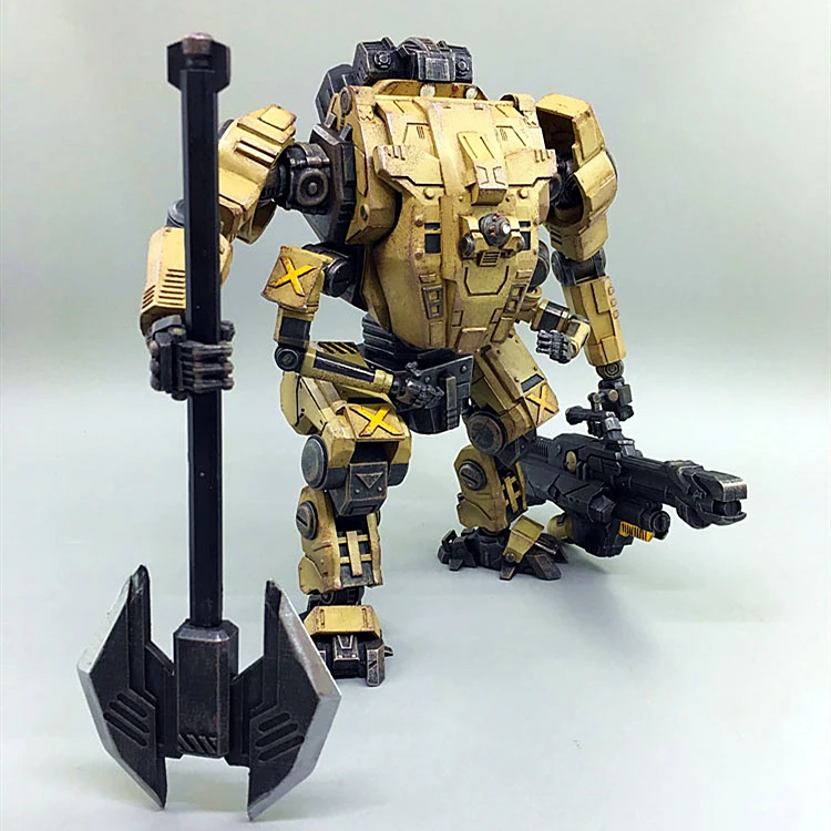 Экшн фигурки JOYTOY 1/27 фигурка робота Mecha Yellow TIEKUI коллекция рождественский подарок