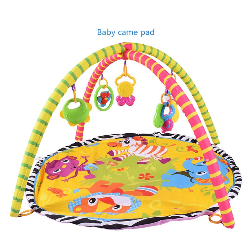 

Cartoon zebra elephant Baby Crawl Fitness Mat Baby Educational Toys Baby Carpet Play Mats with bell toy for 0-3years old