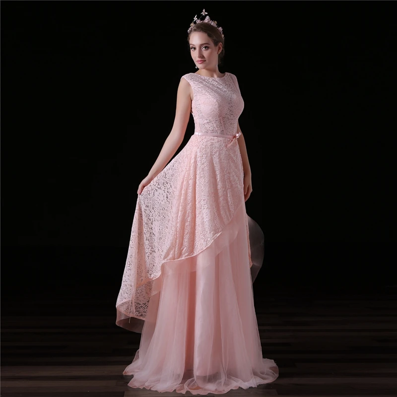 New Arrival vestido de fest Pink Evening dress Long 2021 Cap sleeve mother of the bride dresses Plus size festa | Свадьбы и
