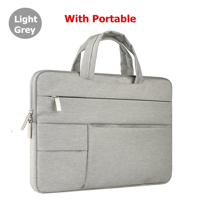 light grey Binful сумка для ноутбука Macbook Air Pro retina 11 12 13 14 15 15,6 дюймов чехол для ноутбука чехол для ПК чехол для Xiaomi Air hp Dell - Цвет: light grey