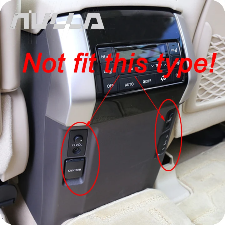 Chrome Rear Air Conditioning Outlet Cover Anti Kick Board Trim For Toyota Land Cruiser LC150 Prado 2018 Decoration Frame | Автомобили и