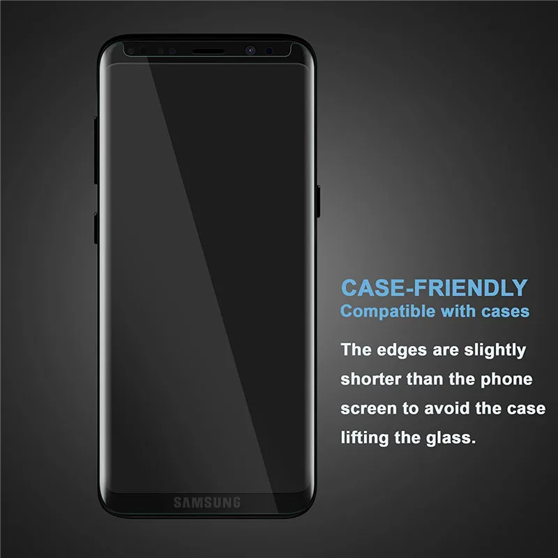 Защитное стекло с изогнутыми краями для Samsung Galaxy S8 S9 Plus Note 9 8 Note8 Note9 S 9|glass for samsung|screen