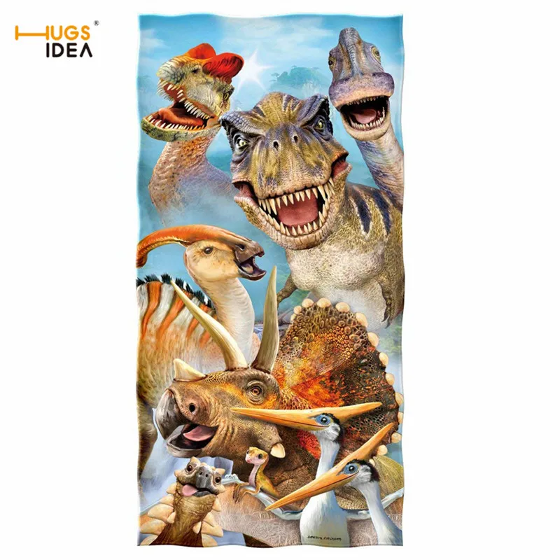 Банные полотенца HUGSIDEA модное женское пляжное полотенце с 3D рисунком животного