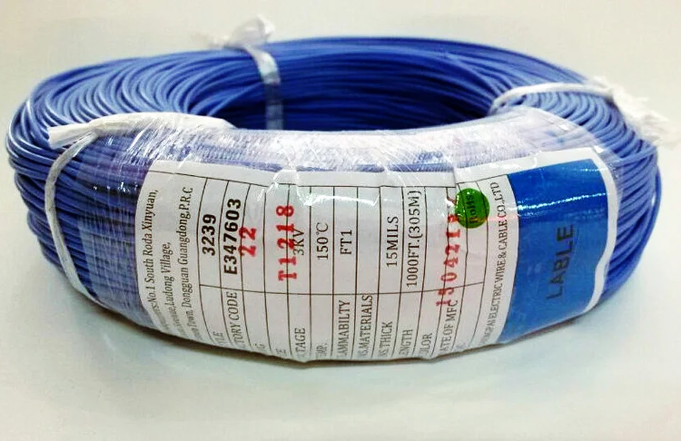 15 м/лот Луженая Медь 22awg Электрический провод изолированный кабель UL3239