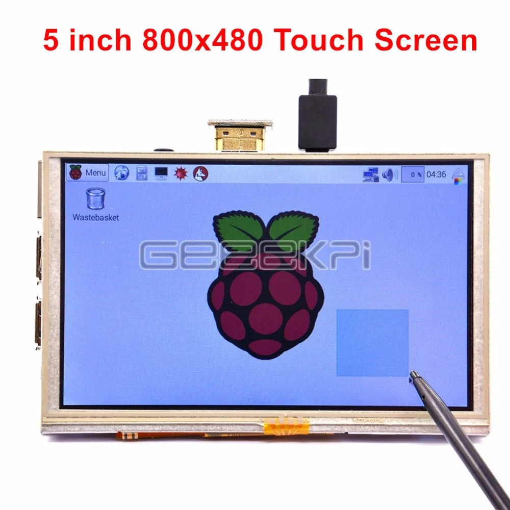 GeeekPi Raspberry Pi 5 дюймов HDMI TFT lcd 800x480 Сенсорный экран для 3/2 Модель B|screen for raspberry pi|screen