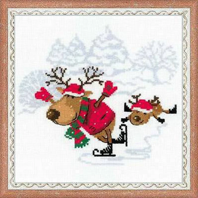 Рукоделие сделай сам вышивка крестом наборы для вышивки 11CT &amp 14CT катание на