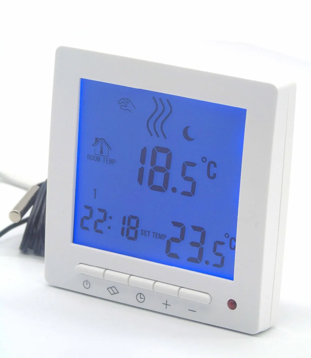 Двойной датчик программируемый ЕС клапан термостата для систем отопления|thermostat