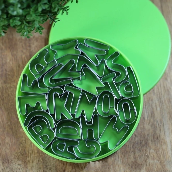 26Pcs/Set Alphabet Stainless Steel Letters Pastry Fondant Cake Decoration Cookie DIY Tools Mold Christmas F0834 | Дом и сад