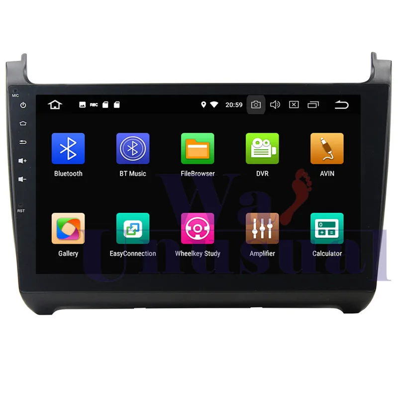 Wanuary 10 1 дюймовый Android 9 0 автомобильный ПК GPS навигация плеер для VW POLO 2015 без DVD Радио