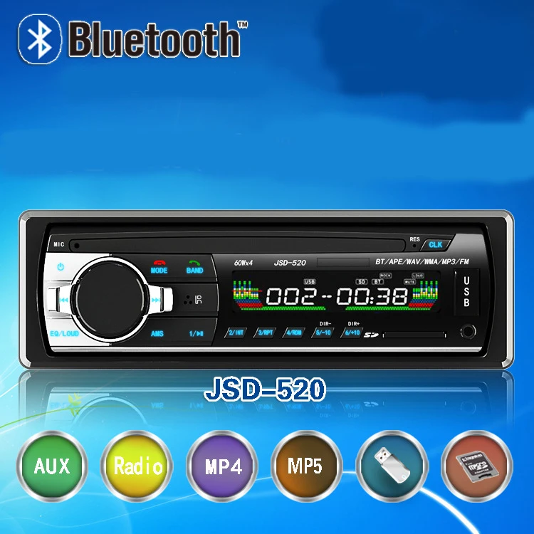 Один Дин один дин стерео радио mp3 mp5 с Bluetooth Слот для карт SD и USB Car Audio | Автомобили