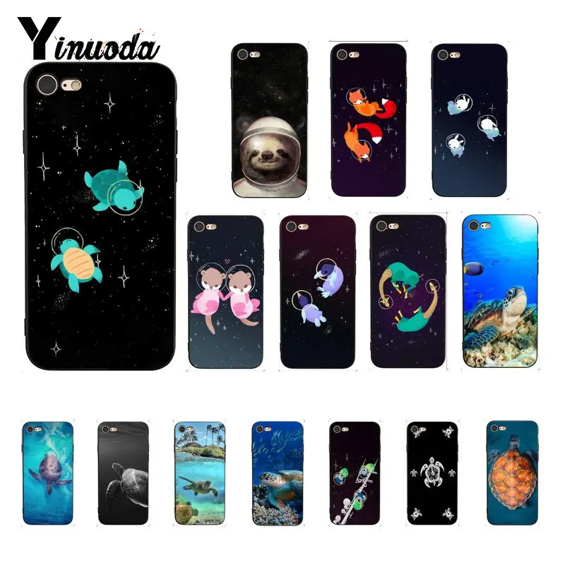 Чехол для телефона Yinuoda с изображением животных черепахи кролика лисы iPhone 8 7 6 6S