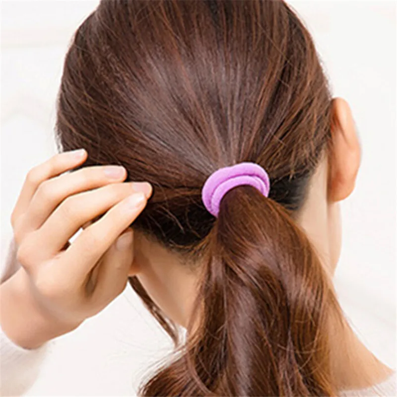 5pcs Fashion 4 cm Hair Rope Elastic Women Ties Girls Ponytail Holder Head Band Hairbands elastic hair rope | Аксессуары для одежды