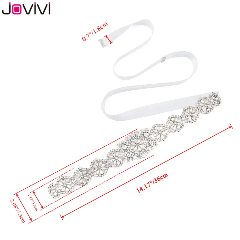 Jovivi 1 шт. женский свадебный пояс свадебные ленты Плетеный Стразы жемчуг лента для