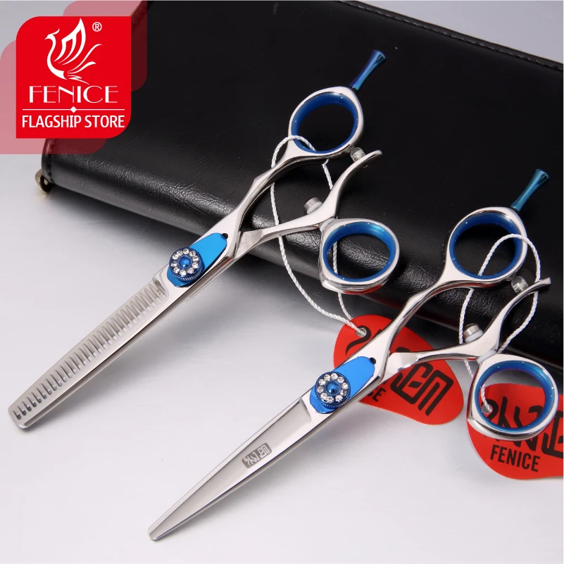 Профессиональные ножницы для стрижки и филировки Fenice 5 дюйма Япония 440с 360