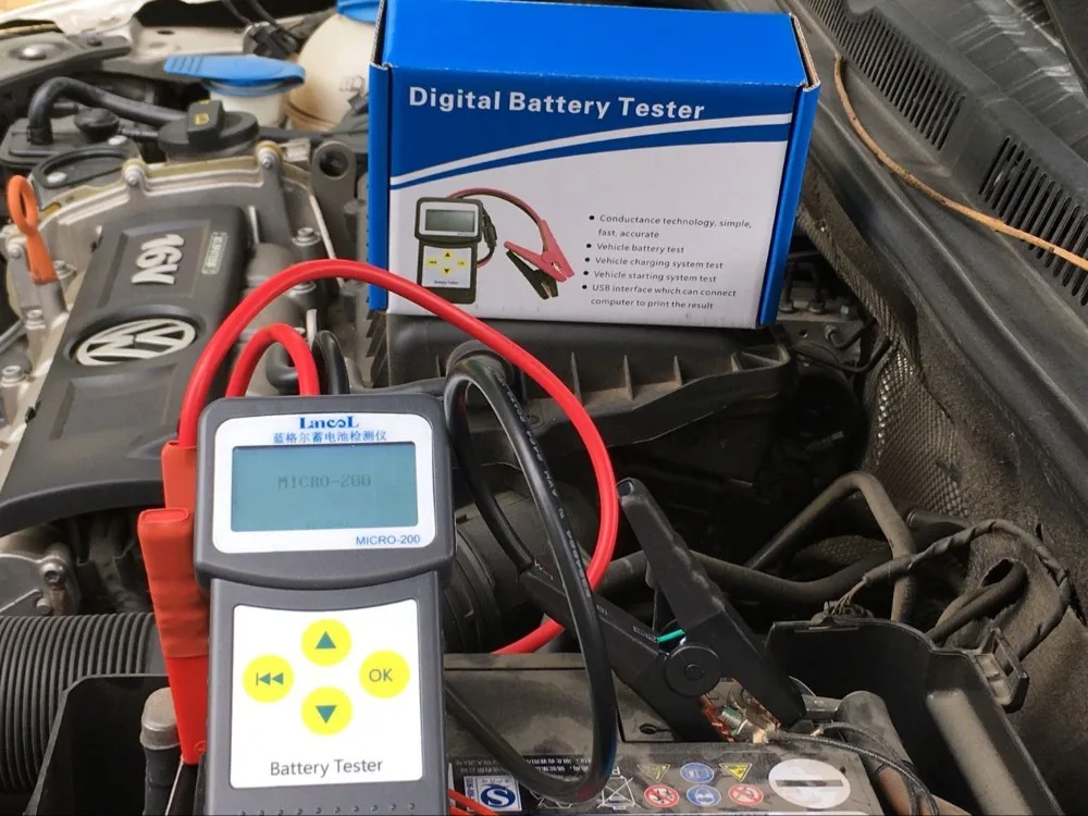 

Lancol Micro200 12V Electrical Instrument ToolVehicle Car Auto 2000CCA Battery Conductance Tester Analyzer With USB for Printing